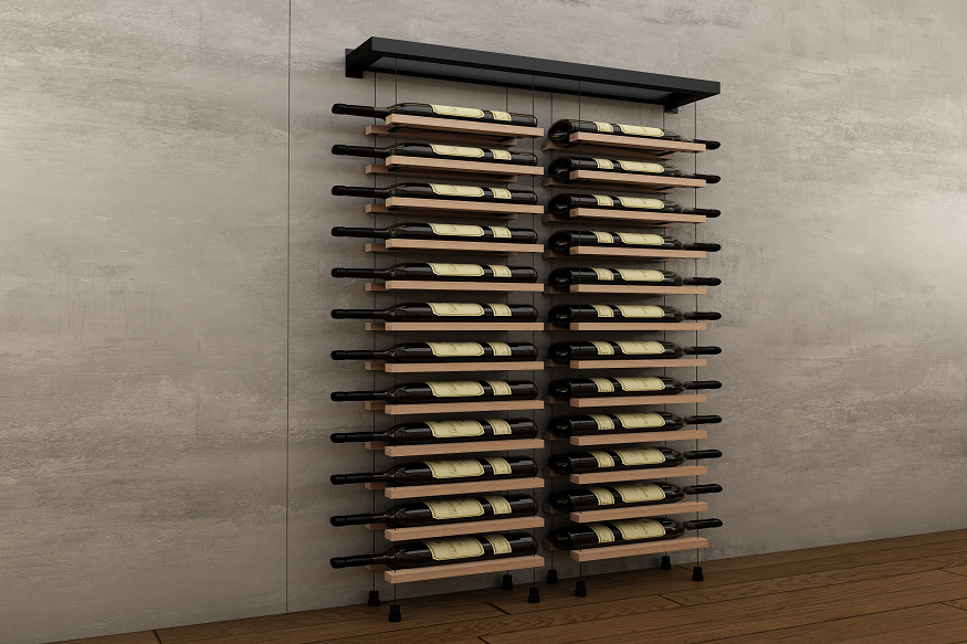 modern wall wine racks